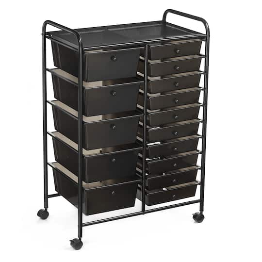 15-Drawer Rolling Cart by Simply Tidy®